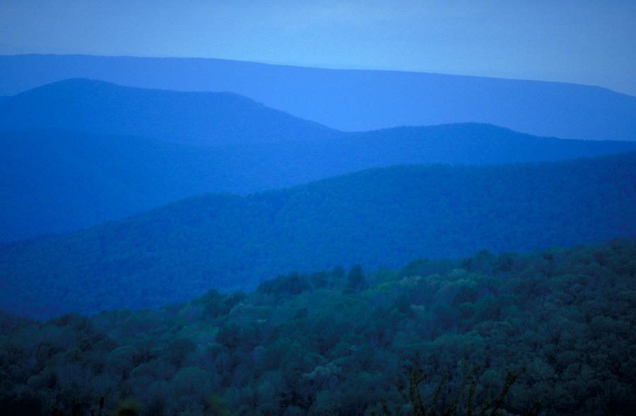 Mountain Photograph - Blue Ridge Mountains by Carl Purcell