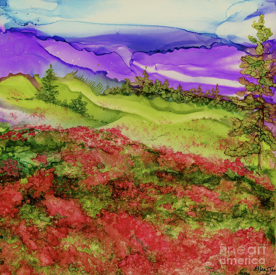 Mountain Painting - Blue Ridge Mountains by Ellen Jane
