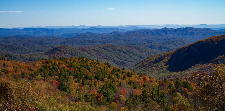Blue Ridge Mountains Fall Photograph by Karen Ruhl