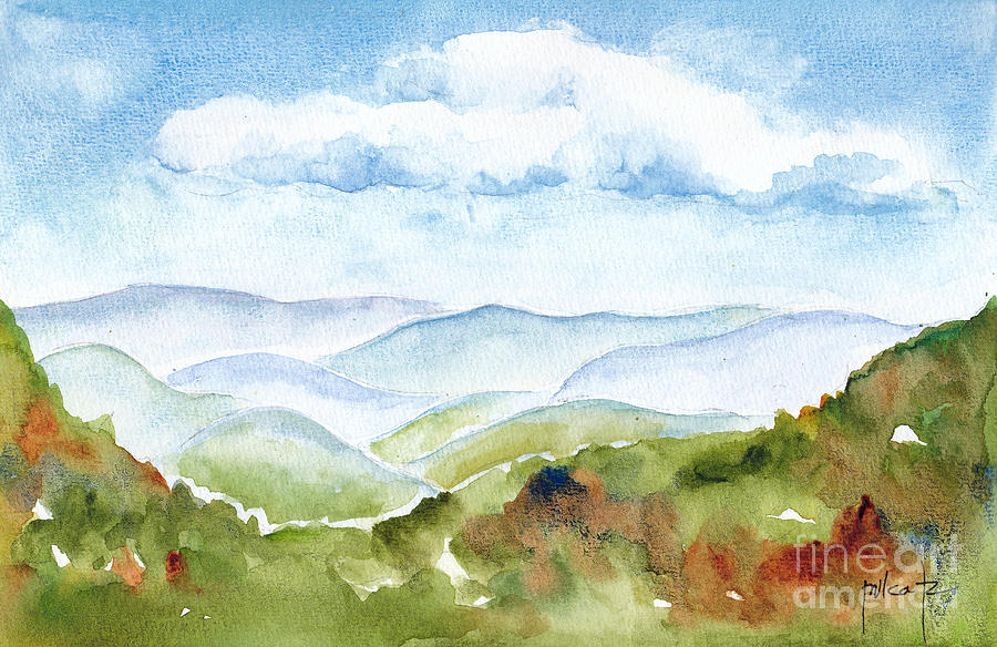 Blue Ridge Mountains Painting by Pat Katz