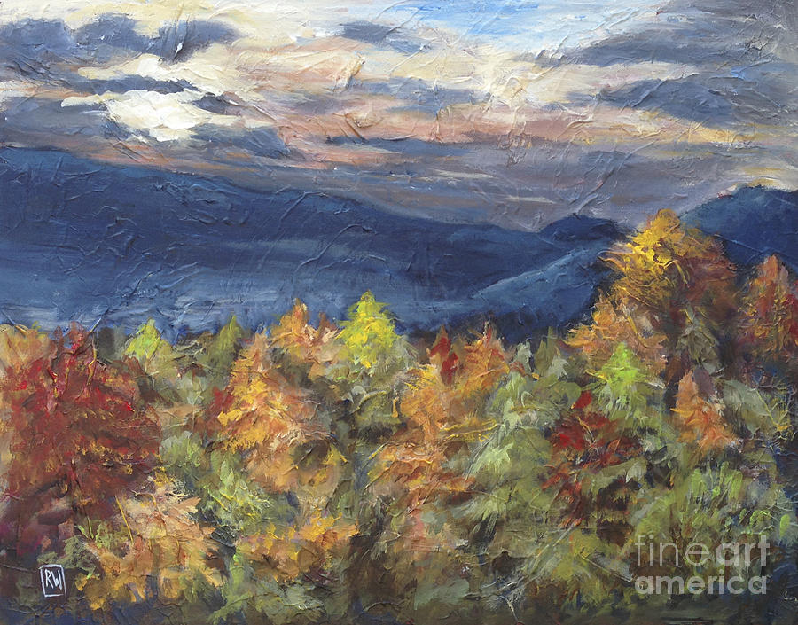 Blue Ridge Mountains Painting by Robin Wiesneth