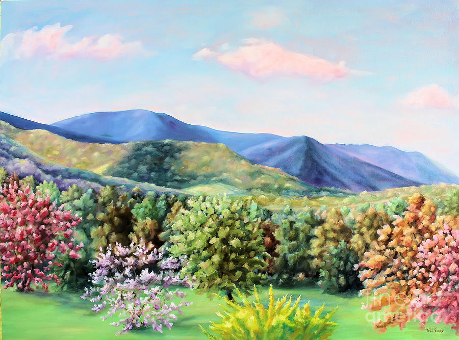 Mountain Painting - Blue Ridge Mountains by Todd Bandy