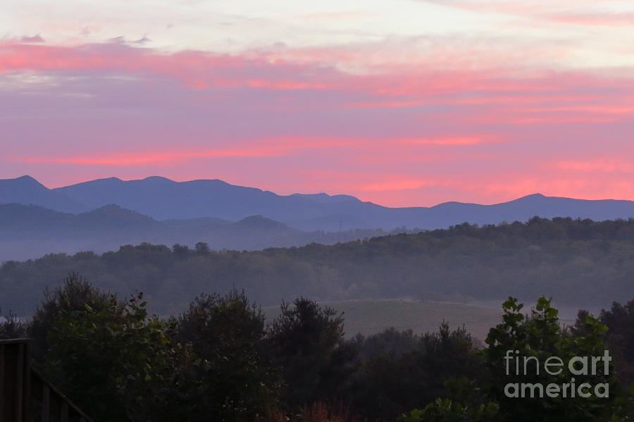 Blue Ridge Mtn. Sunrise Photograph by Anita Adams