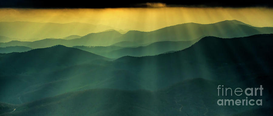 Blue Ridge Parkway Aerial Photograph by David Oppenheimer