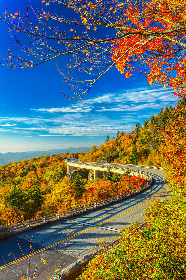 Blue Ridge Parkway - Autumn At Linn Cove Viaduct Photograph