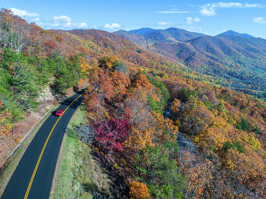 Blue Ridge Parkway Fall Colors 6 Photograph by Star City SkyCams