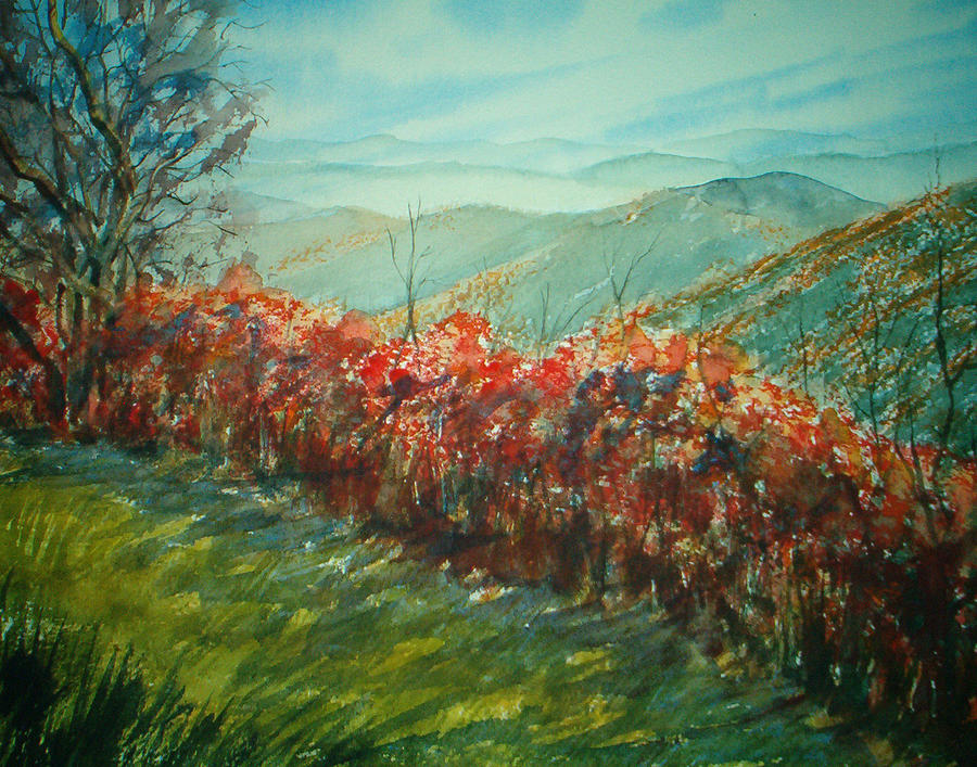 Blue Ridge Parkway Painting by Shirley Braithwaite Hunt