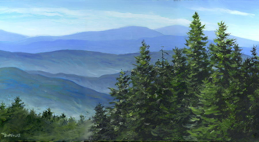 Blue Ridge Painting by Richard De Wolfe