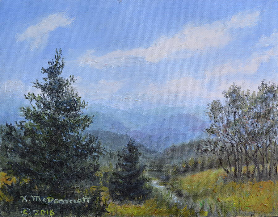 Blue Ridge Stream Painting by Kathleen McDermott