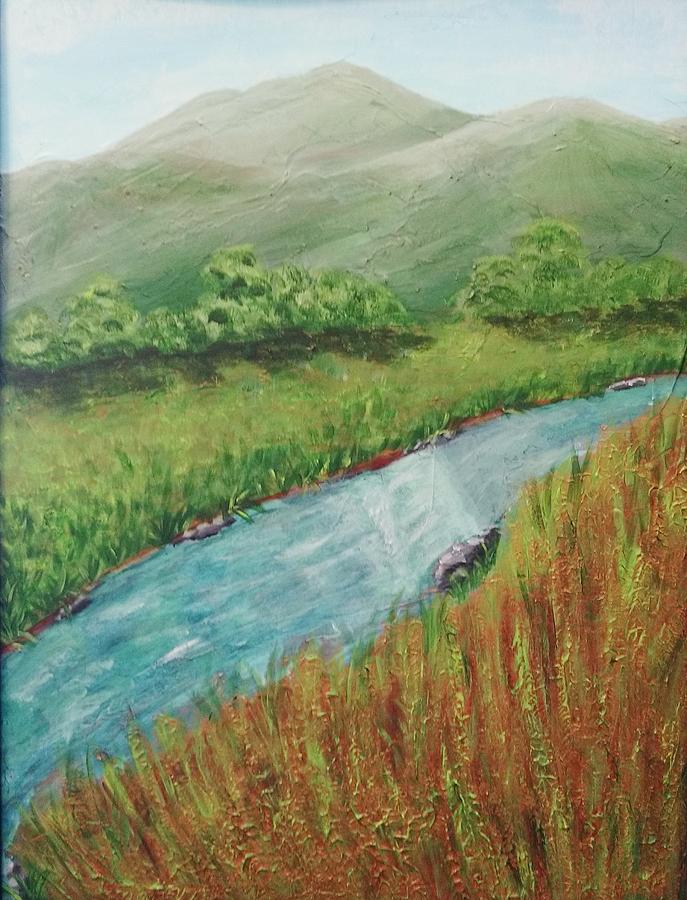 Blue Ridge Stream Painting by Nancy Sisco