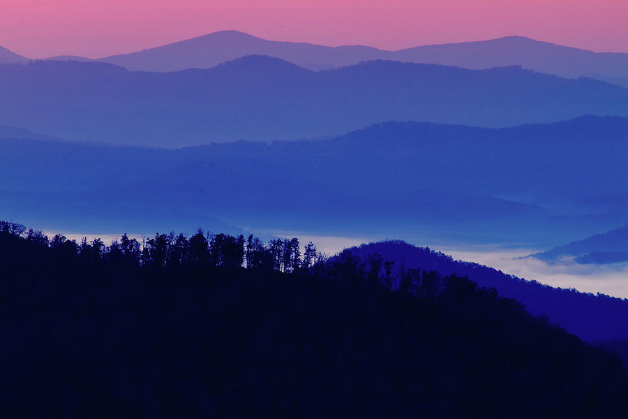 Blue Ridge Sunrise North Carolina Photograph by Dawna Moore Photography