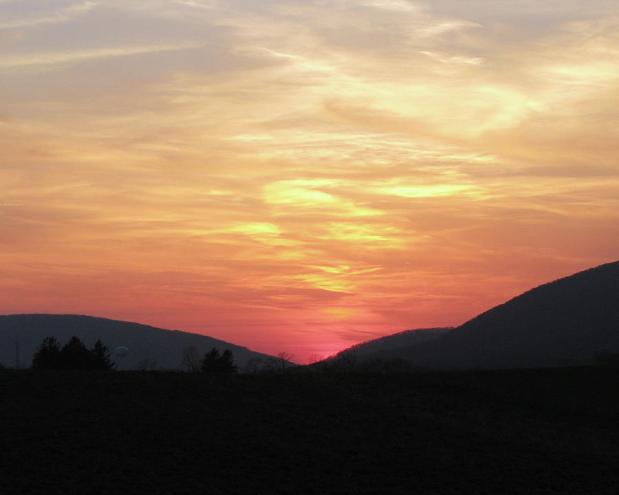 Blue Ridge Sunset Photograph by Donna Brown