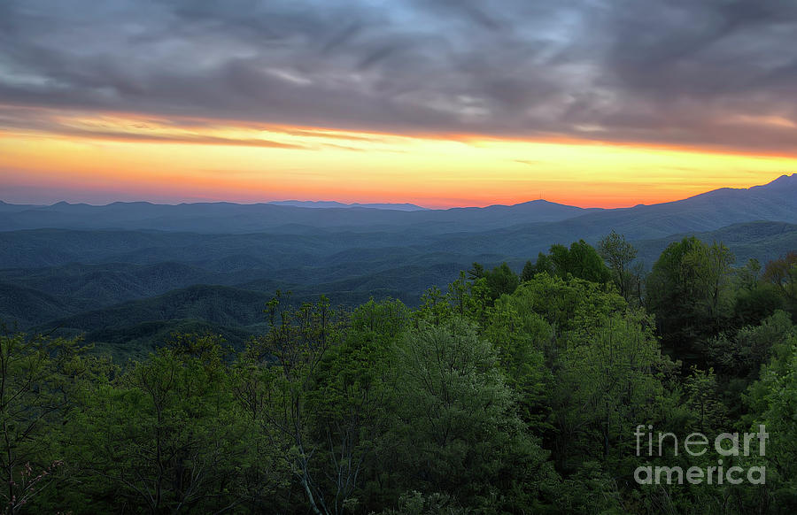 Sunset Photograph - Blue Ridge Sunset by James Foshee Sunset Photograph - Blue Ridge Sunset by James Foshee