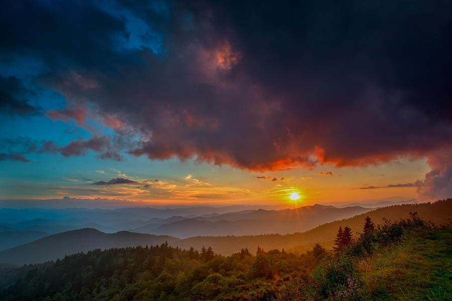Blue Ridge Sunset Photograph by Joye Ardyn Durham