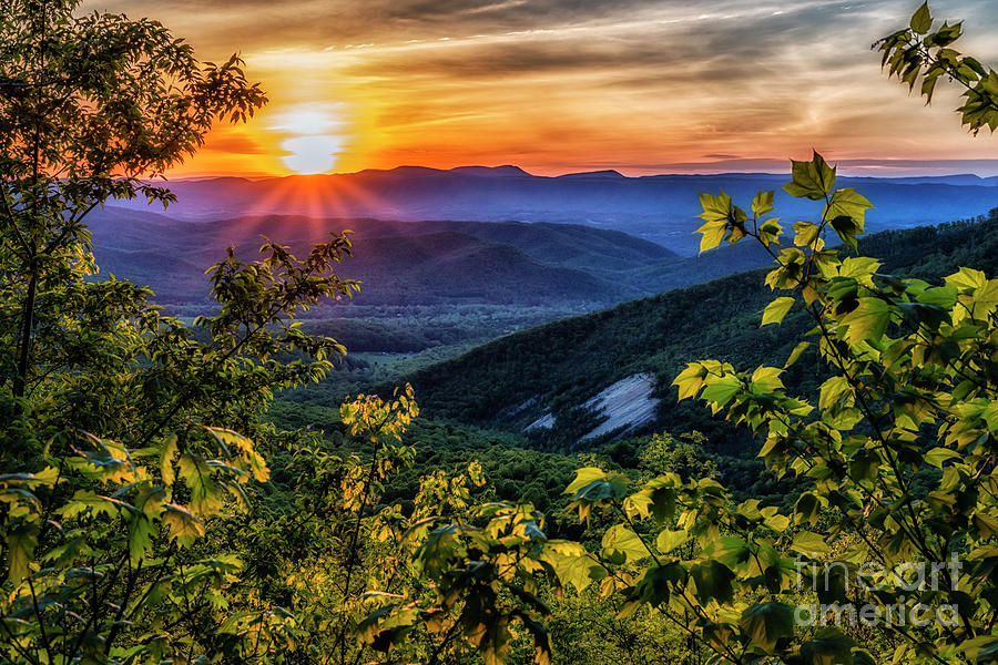 Blue Ridge Sunset Photograph by Thomas R Fletcher