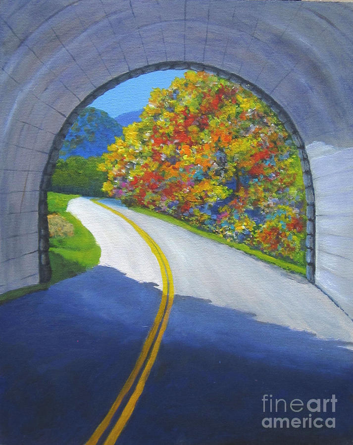 Blue Ridge Tunnel Painting by Anne Marie Brown