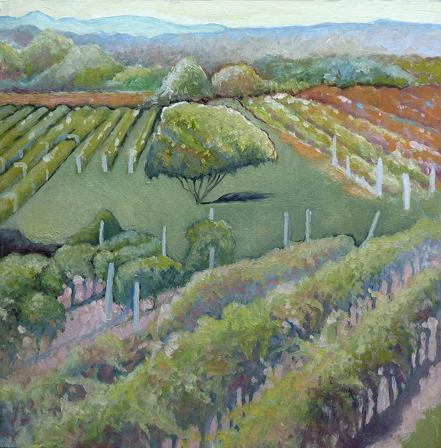 Blue Ridge Vineyards 4.0 Painting by Catherine Twomey