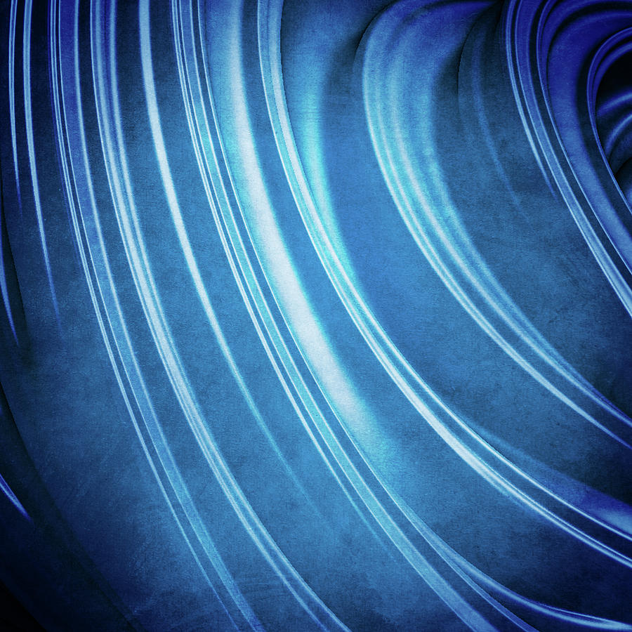 Blue Ridges Fractal Digital Art by Phil Perkins