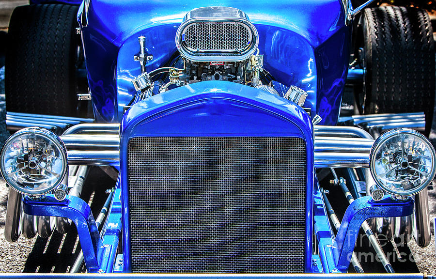 Blue Roadster Photograph by David Millenheft
