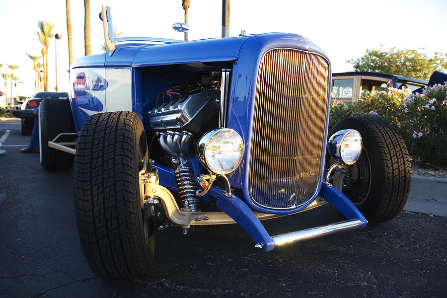 Blue Roadster Photograph by Richard Henne