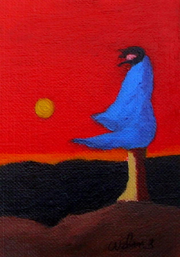 Blue Robe Painting by Fred Wilson