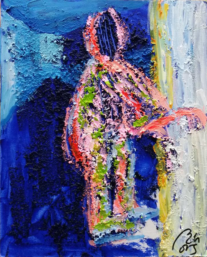 Thinker Painting - Blue room by Bachmors Artist Thinker Painting - Blue room by Bachmors Artist