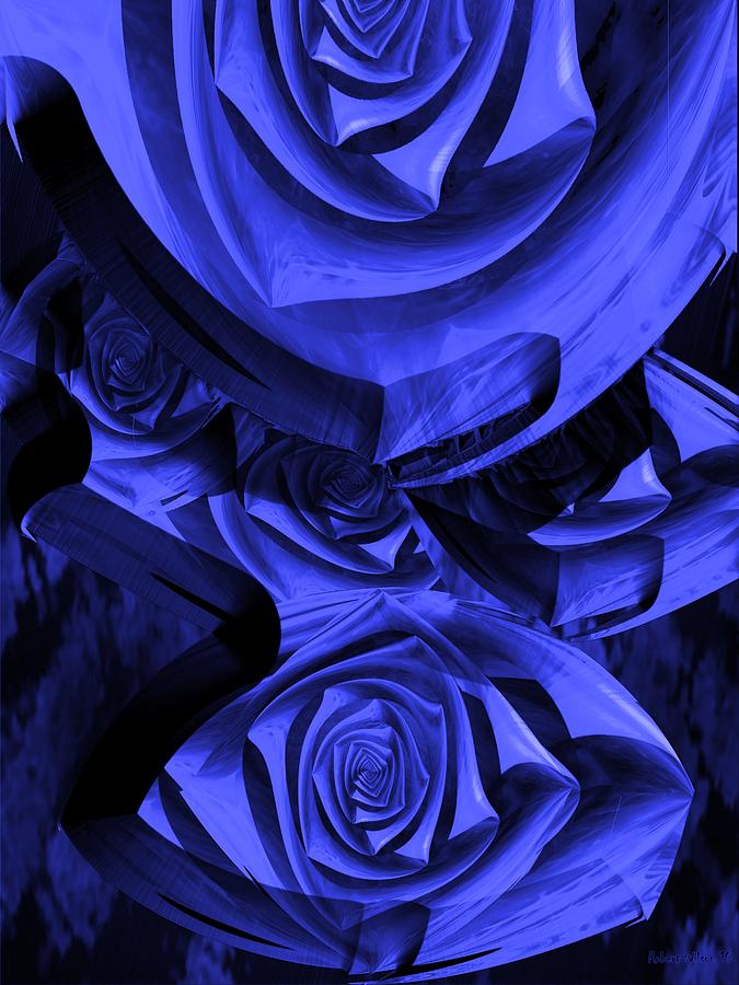 Blue Rose Digital Art by Robert Wilson - Fine Art America