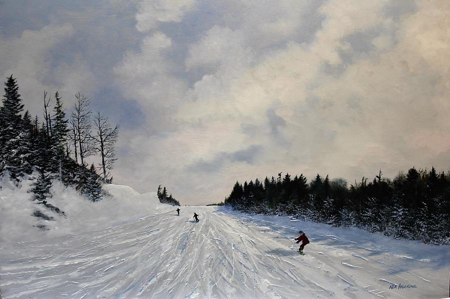 Blue Run Painting By Ken Ahlering Fine Art America