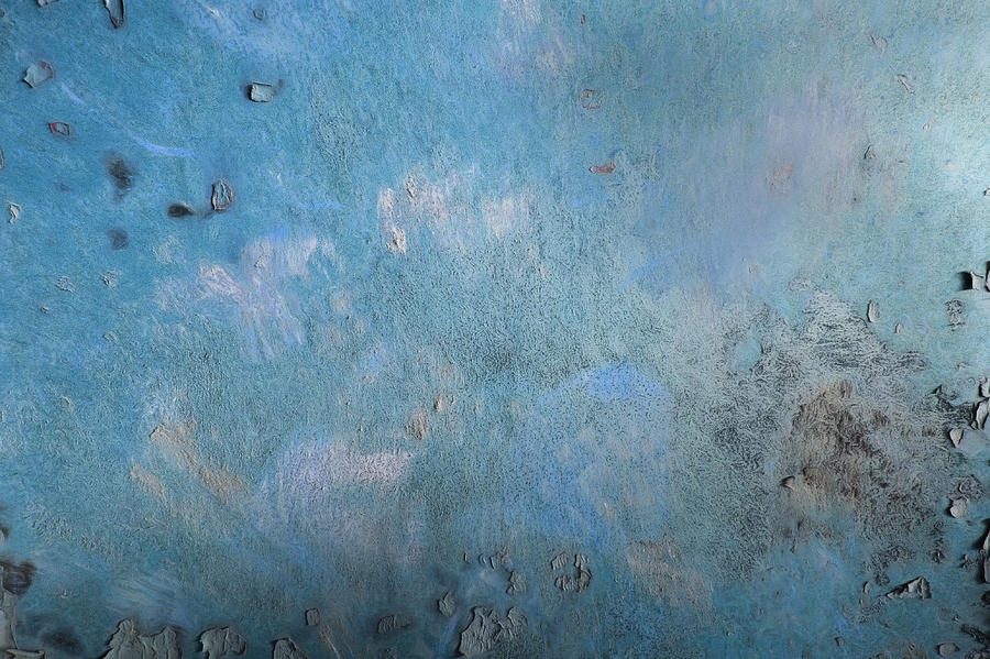 Blue Rust Textue Photograph by Lori Deiter