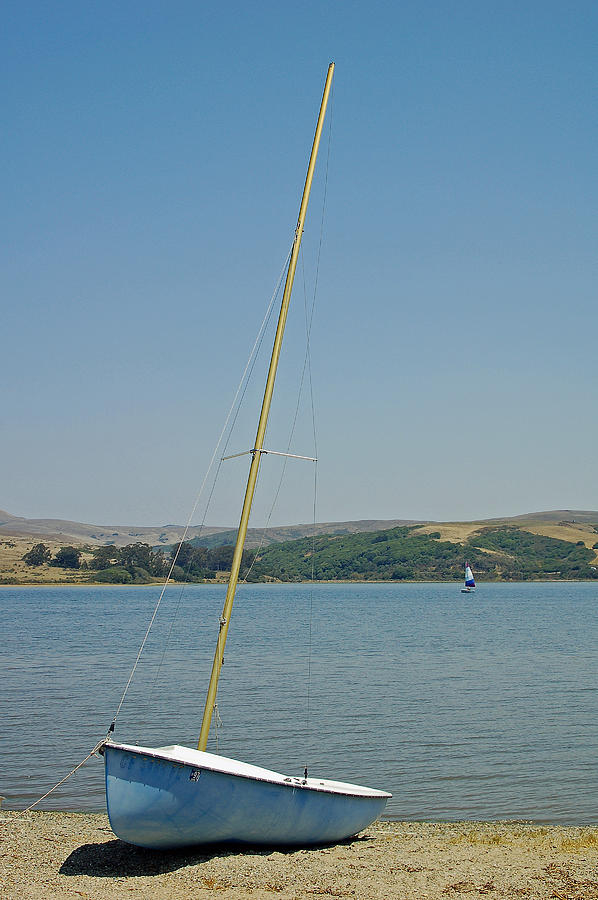 navy blue sailboat