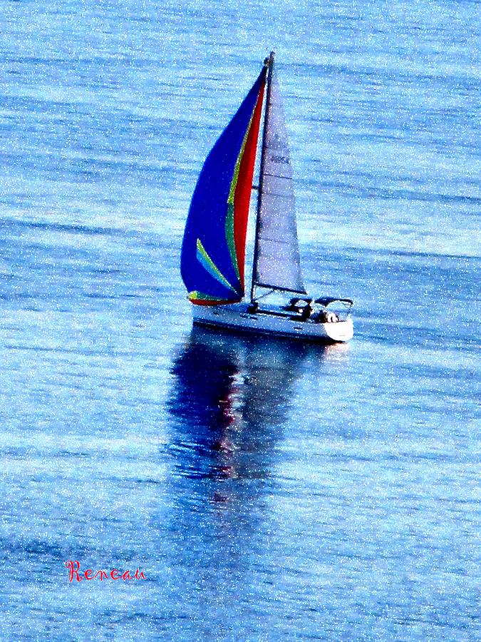 Blue Sails In The Sunshine Photograph by A L Sadie Reneau