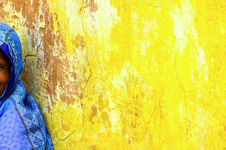 Blue Saree Photograph by Prakash Ghai