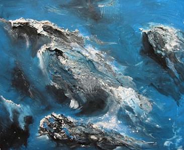 Blue Painting - Blue Sea by Moray Watson