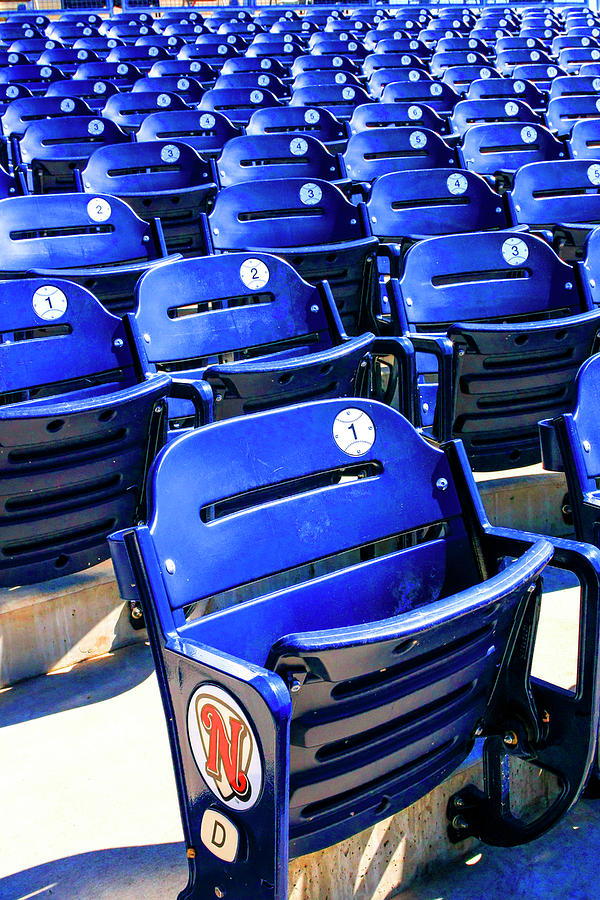 Blue Seats Photograph by Chris Smith