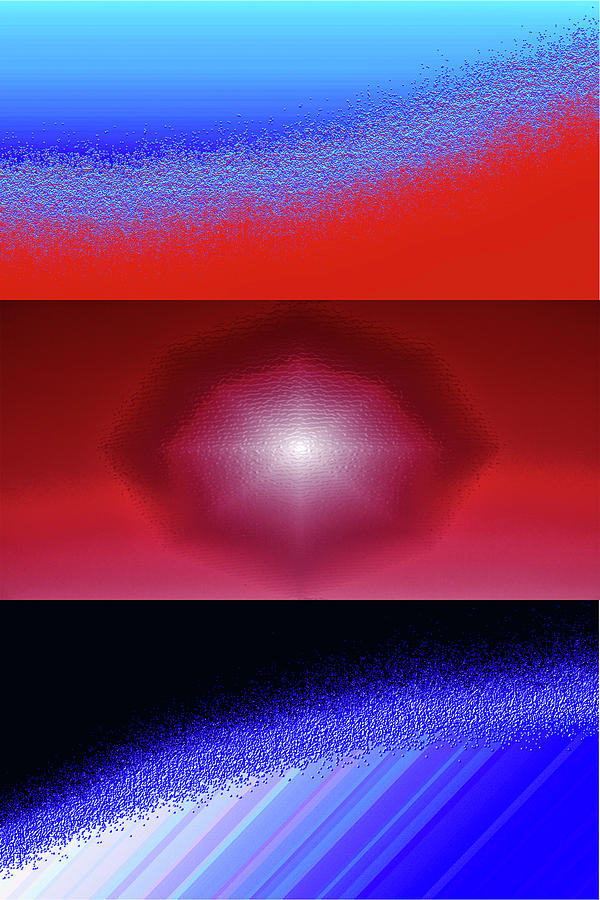 Blue Series Triptych by Pamela Showalter Blue Series Triptych by Pamela Showalter
