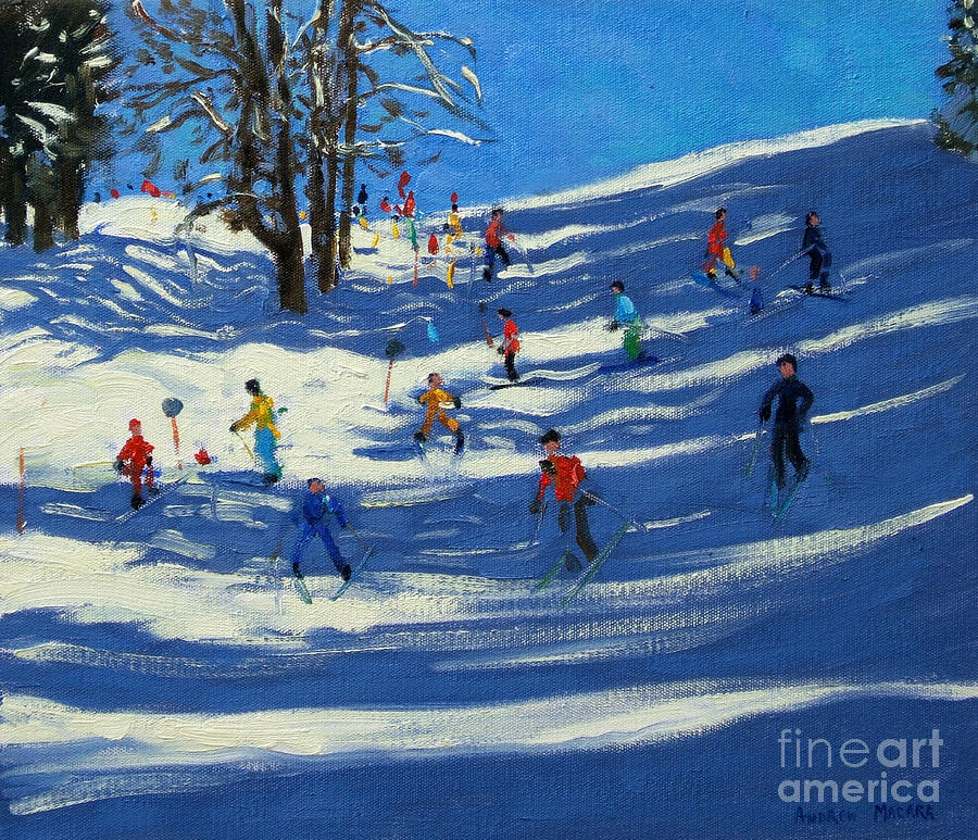 Blue shadows Painting by Andrew Macara