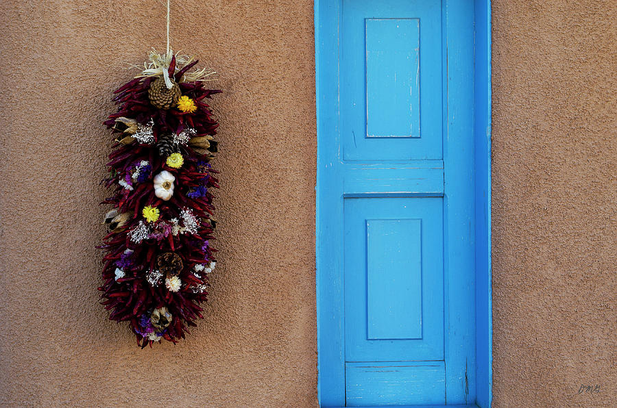 Santa Fe Photograph - Blue Shutter by David Gordon