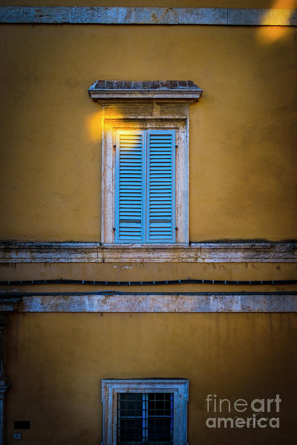 Blue Shutters of Todi Photograph by Craig J Satterlee