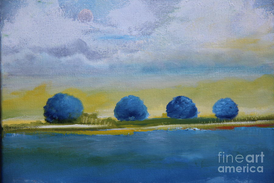 Blue Silences Painting by Alicia Maury