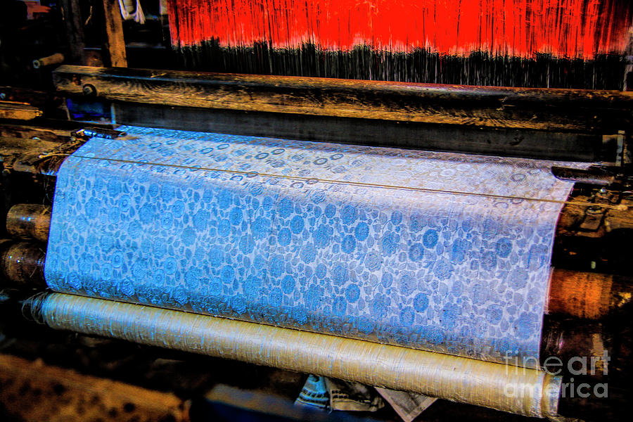 Blue Silk Machine Photograph by Rick Bragan