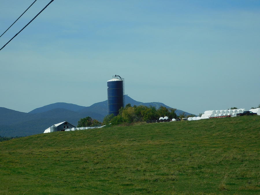 Blue Silo in Vermont Photograph by Catherine Gagne