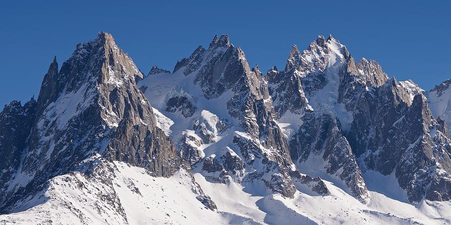 Blue Skies above Mont Blanc Photograph by Stephen Taylor