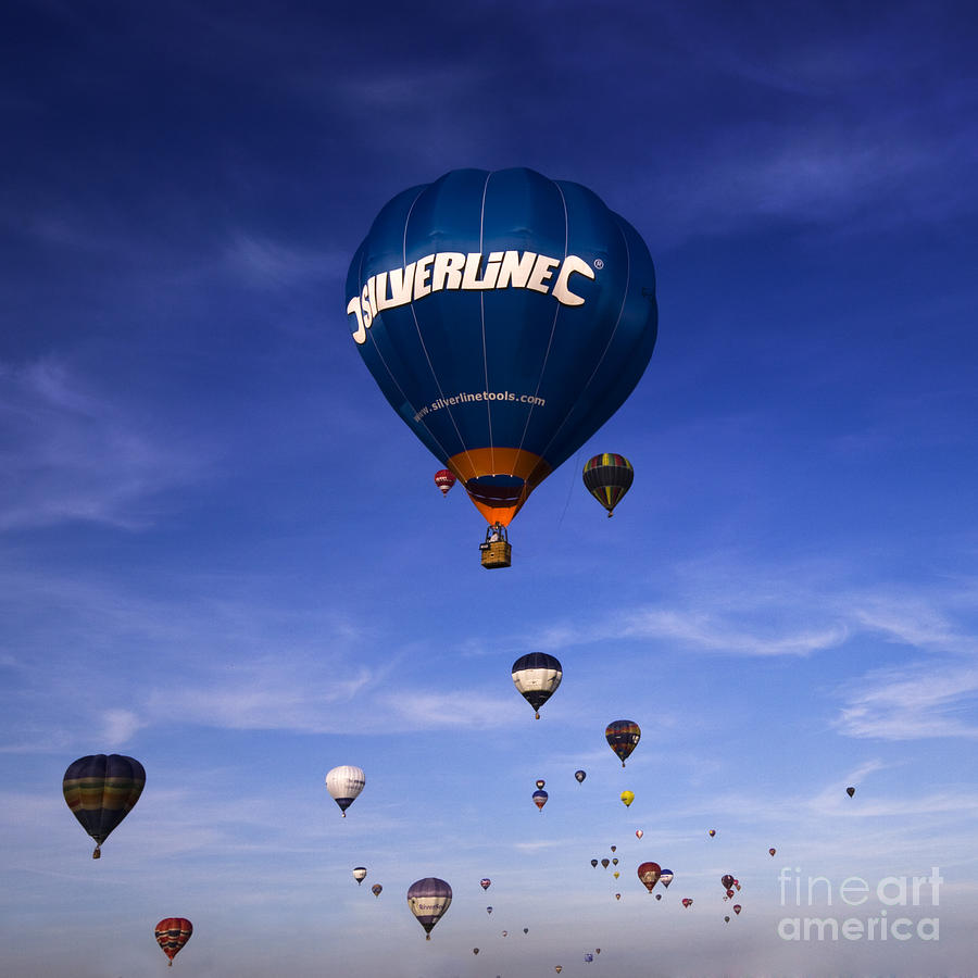 Balloon Fiesta Photograph - Blue Skies by Ang El