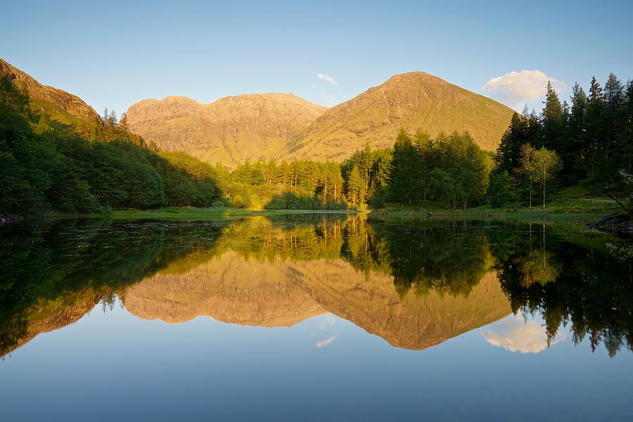 Blue Skies at Torren Lochan Photograph by Stephen Taylor