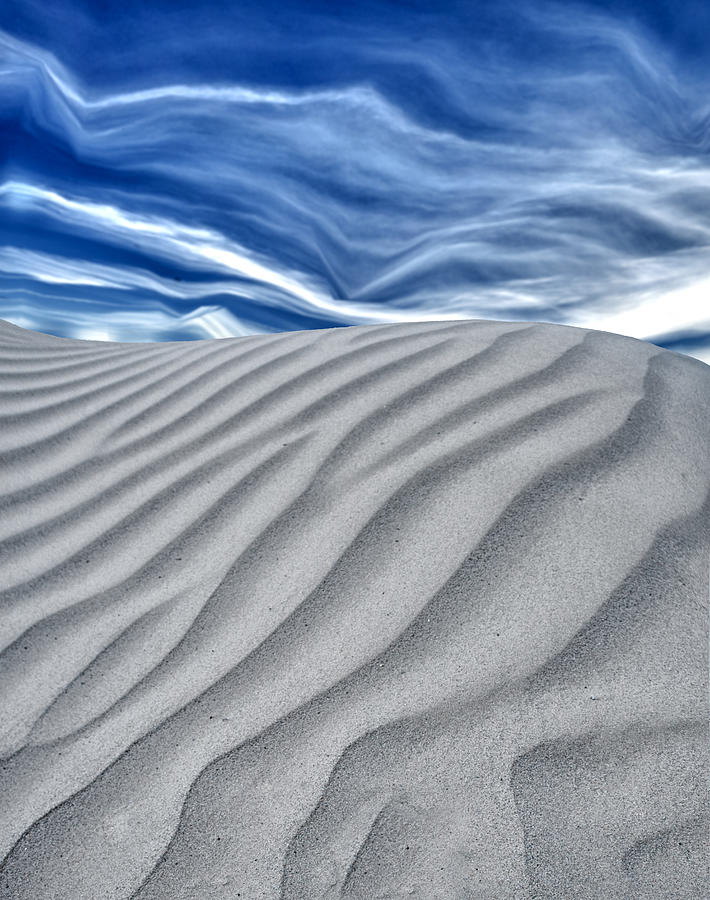 Blue skies White sand dunes Photograph by Gary Warnimont