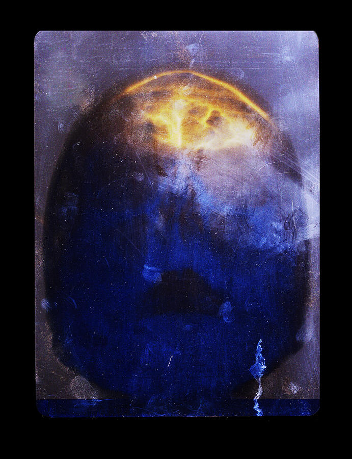 Skull Digital Art - Blue Skull  by Doug Duffey