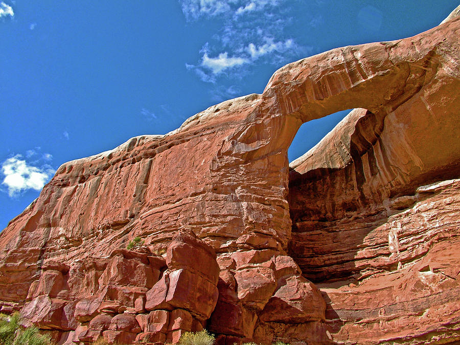 Blue Sky and Birthday Arch, Utah Photograph by Ruth Hager