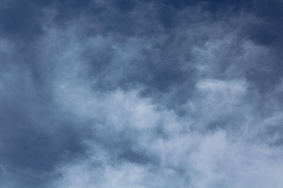 Sky Photograph - Blue Sky and Clouds by Hunter Kotlinski