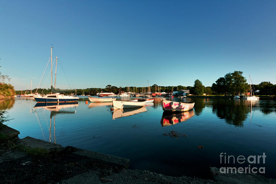 Blue Sky Day at Mylor Bridge Photograph by Terri Waters