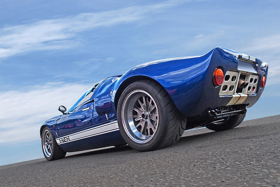 Ford Gt40 Photograph - Blue Sky Day - Ford GT 40 by Gill Billington